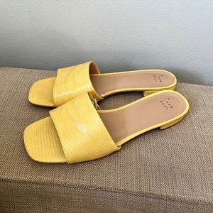 A New Day Yellow Slide Sandal